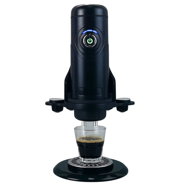 Dreiklang - be smart Halter Conqueco Imons Espressomaschine für Zuhause Akku Kaffeemaschine, Elektrisch 12V kompatibel Nespresso Starbucks L'OR 18 Bar, wiederaufladbarem Akku