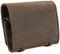 LEABAGS Palm City Genuine Buffalo Leather pencilcase in Vintage Style - Nutmeg