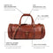 Leabags Leder Weekender Damen & Herren I Echtleder Premium Reisetasche I 35 l Sporttasche I Duffle Travel Gym Bag I Sporttasche I Trainingstasche I Tasche Flugzeug I Größe L I Vintage Cognac