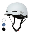 Westt Fahrradhelm Herren Damen Skaterhelm BMX MTB Rennrad Helm Fahrradhelm mit Licht bike helmet Helm Fahrrad Trekking City, hellgrau, 58-60cm