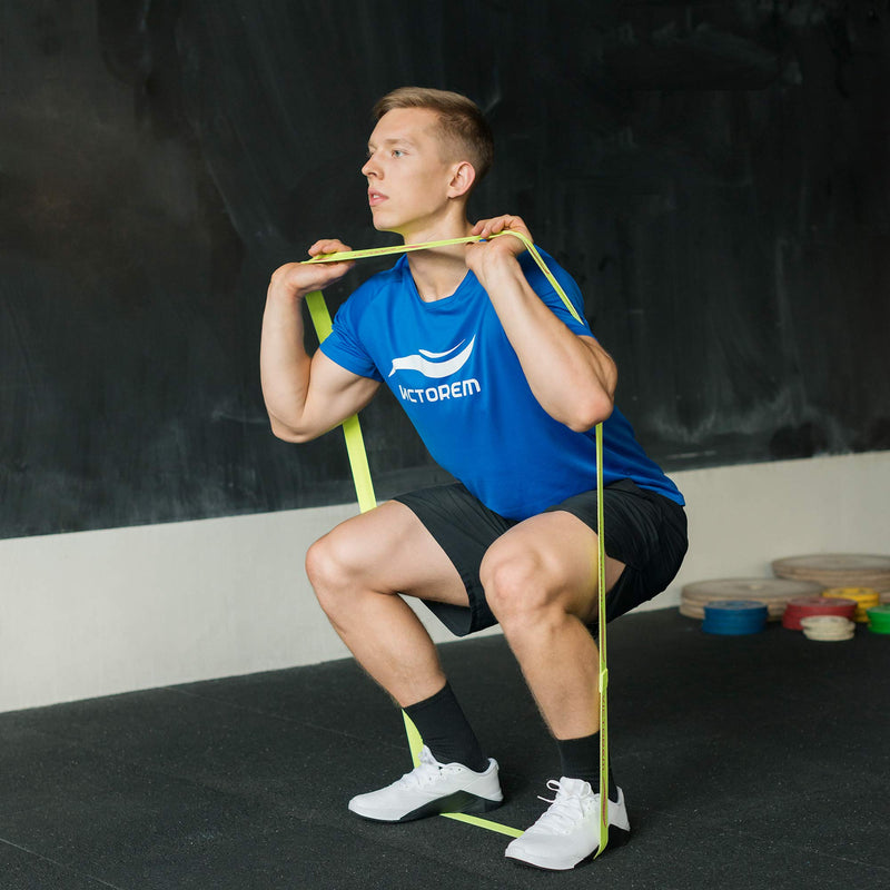 VICTOREM Pull Up Bänder - Set mit 4 Stoff-Resistance Bands für Dehnung, Klimmzüge und Therapie