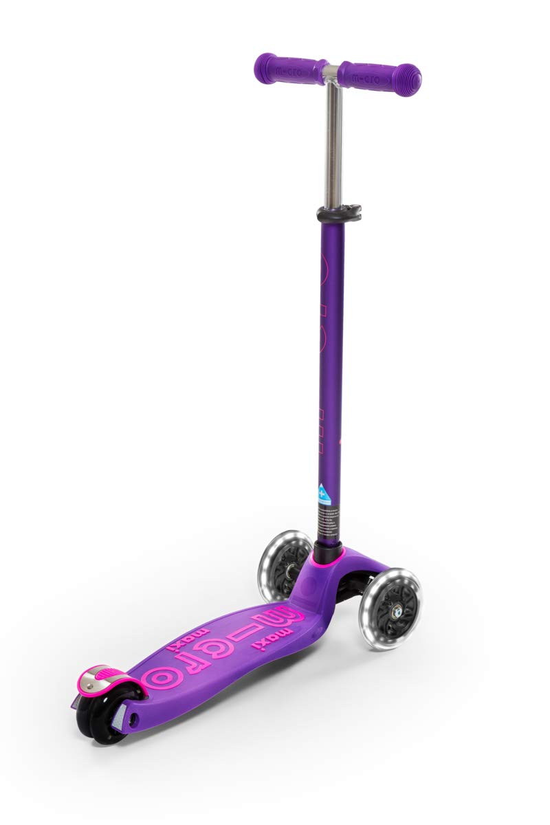 Micro Scooter maxi micro Deluxe LED purple