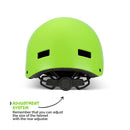 PANK Kinder Jugend Fahrradhelm Skateboardhelm, Rollschuhhelm, Scooterhelm I CE-geprüft I Altersempfehlung 6-13 Jahre I Einheitsgröße (50-54cm) I Grün…