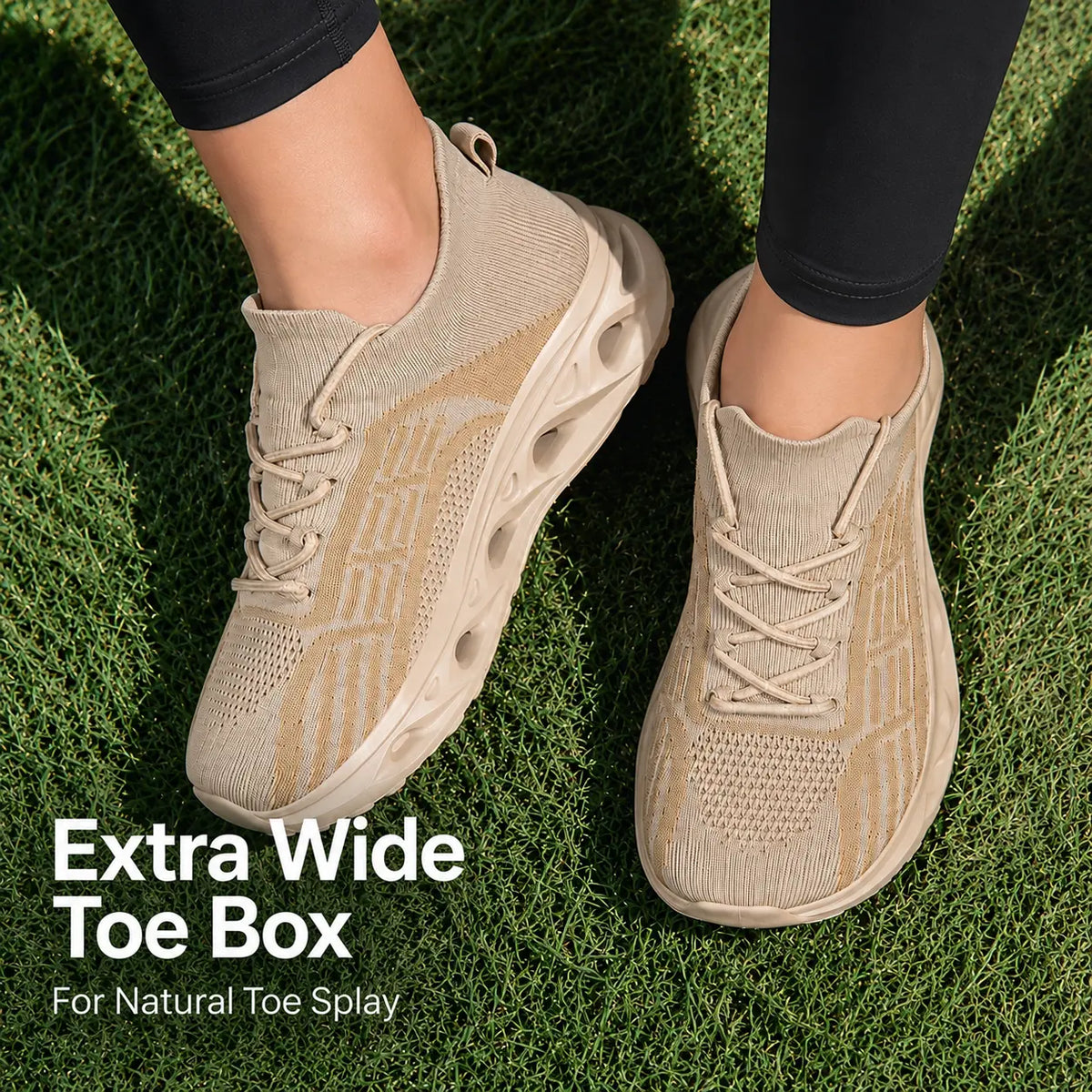 Komfort-Walking-Sneaker mit breiter Zehenbox – Premium-Variante