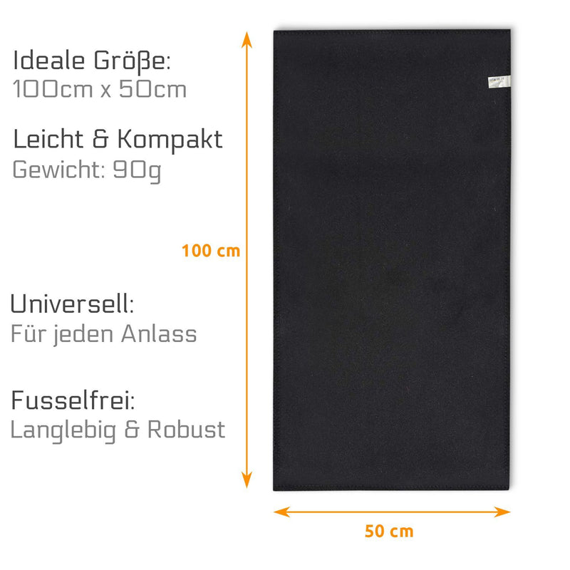 Alphaskin® Premium Fitness H | 50cm x 100cm (schwarz)