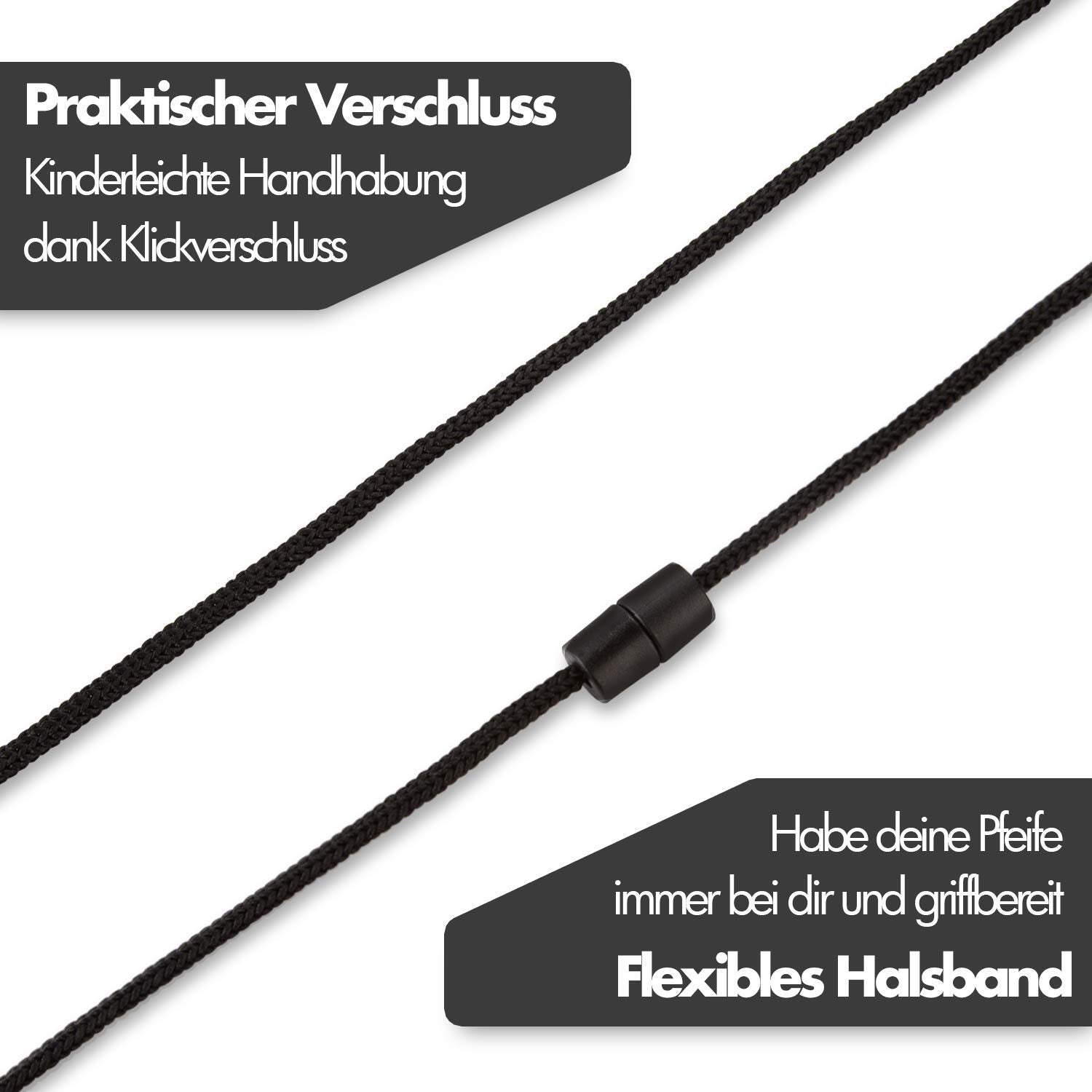 Frambay 2 STK. Premium Trillerpfeife - Profi Trillerpfeife mit ausgezeichnetem Klang - Vielseitig einsetzbare Pfeife für Kinder, Lehrer und Schiedsrichter - Signalpfeife mit Tragetasche & Halsband