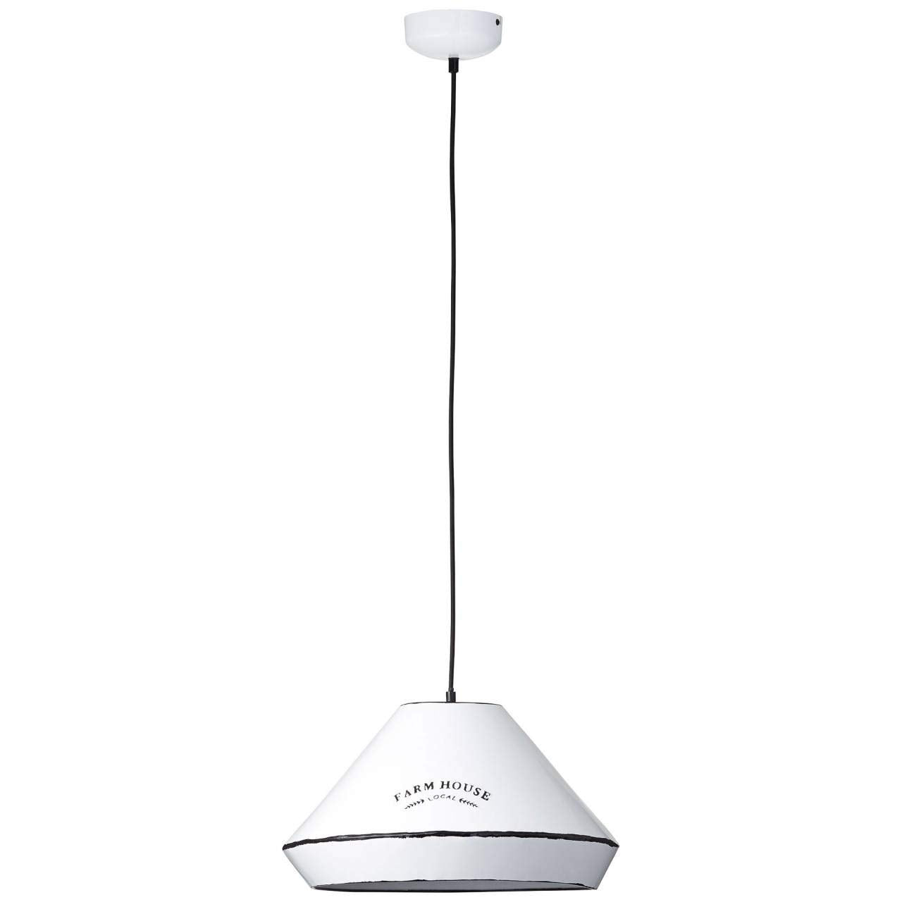 Brilliant Lampe Grain Pendelleuchte 43cm weiß | 1x A60, E27, 40W, geeignet für Normallampen (nicht enthalten) | Für LED-Leuchtmittel geeignet