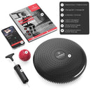 Balance Kissen Balancekissen Ballsitzkissen Set + Igelball, Pumpe, Trainings-eBook | Ballsitzkissen Sitzballkissen Stabilitätskissen Cushion Sitzkissen Wackelkissen Gleichgewichtskissen Balancegerät