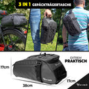 MIVELO 3in1 Gepäckträgertasche Umhängetasche I Fahrradtasche für Gepäckträger 9L I wasserdicht und reflektierend I Fahrradtasche, Tragetasche und Umhängetasche I Gepäckträgertasche Fahrrad