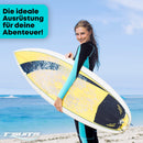 T´SUITS Neoprenanzug Damen [3mm, Lang, 4-Elements] | Tauchen, Schwimmen, Surfen, Kiten, Wasserski, Rafting - Jetzt Größe Wählen (M, Damen Schwarz/Aquamarine)