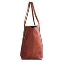 Leather Lane 'Juliana' Shopper Echtes Leder Umhängetasche für Damen Vintage Henkeltasche Beuteltasche Handtasche Schultertasche Multitasche Beutel Naturleder Braun