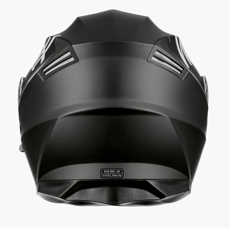 Westt Klapphelm Motorradhelm, Integralhelm mit Doppelvisier, ECE-R 22.06 Motocross Helm für Erwachsene Frauen und Männer / M (57-58 cm)