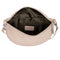 LEABAGS Cali kleine Bauchtasche aus echtem Leder | Gürteltasche mit Reißverschluss | Crossbody Bag für Damen | 23x5x13 cm | Brusttasche Creme Beige