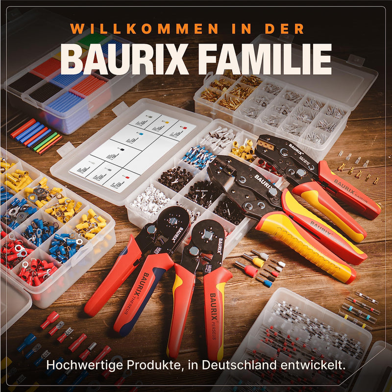 BAURIX® Lötverbinder Set [120 Stück] I IP67 Schrumpfverbinder für wasserdichte Kabel-Verbindungen I Kabelverbinder Set, Stoßverbinder