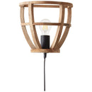 Brilliant Lampe Matrix Nature Wandspot antik holz/schwarz korund | 1x A60, E27, 60W, geeignet für Normallampen (nicht enthalten) | Mit Schnurzwischenschalter