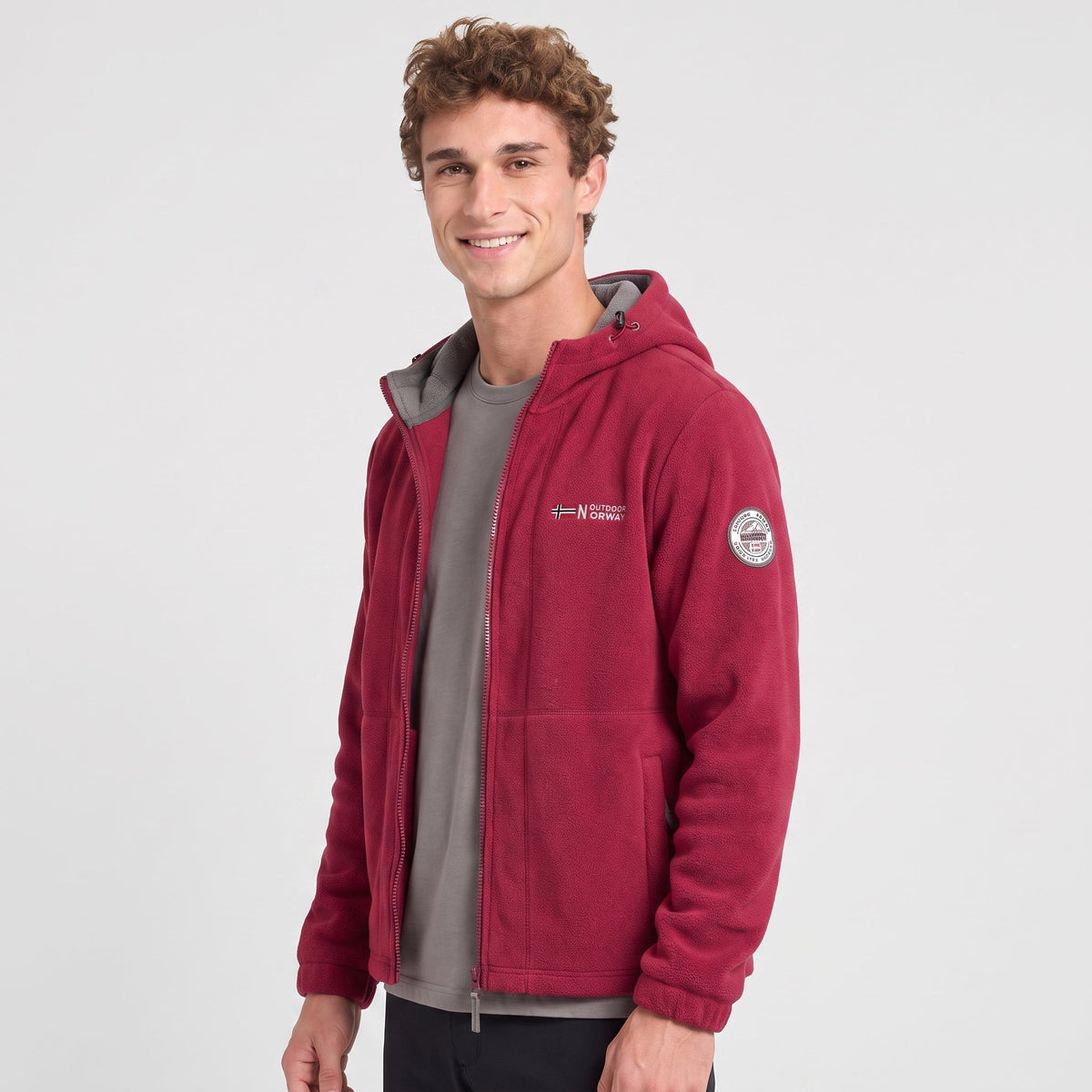Herren Winddichte Fleecejacke – atmungsaktive Outdoor-Schicht