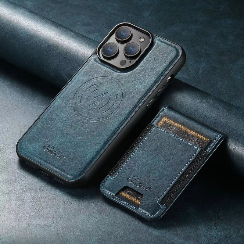 Rebolet | Luxora – iPhone Hülle aus Echtleder mit Kartenfach und MagSafe – Damen & Herren