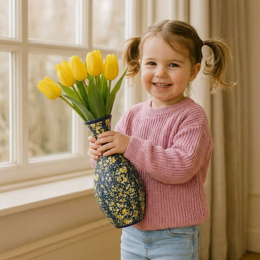 Rebolet | 3D Puzzle Vase Dekoration für echte Blumen