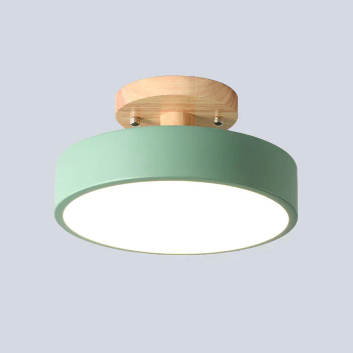 Rebolet | LumoNord – Skandinavische LED-Deckenleuchte Holz & Metall 39W