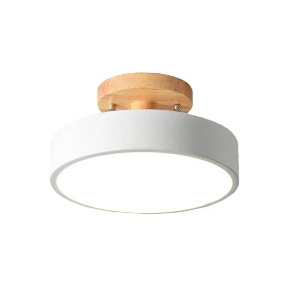 Rebolet | LumoNord – Skandinavische LED-Deckenleuchte Holz & Metall 39W
