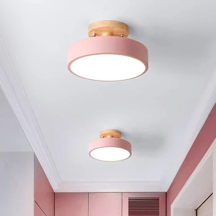 Rebolet | LumoNord – Skandinavische LED-Deckenleuchte Holz & Metall 39W