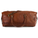 LEABAGS James Leder-Reisetasche I Weekender aus echtem Leder im Vintage Look I Ledertasche I Sporttasche I 60x30x30cm