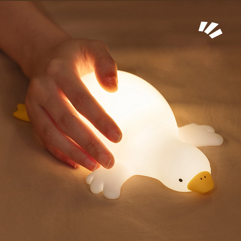 Rebolet| Große Weiße Gans Tap Tap LED Nachtlampe