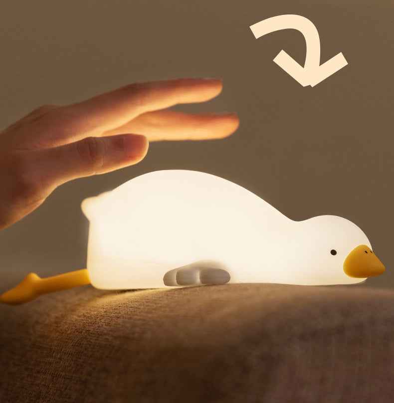 Rebolet| Große Weiße Gans Tap Tap LED Nachtlampe