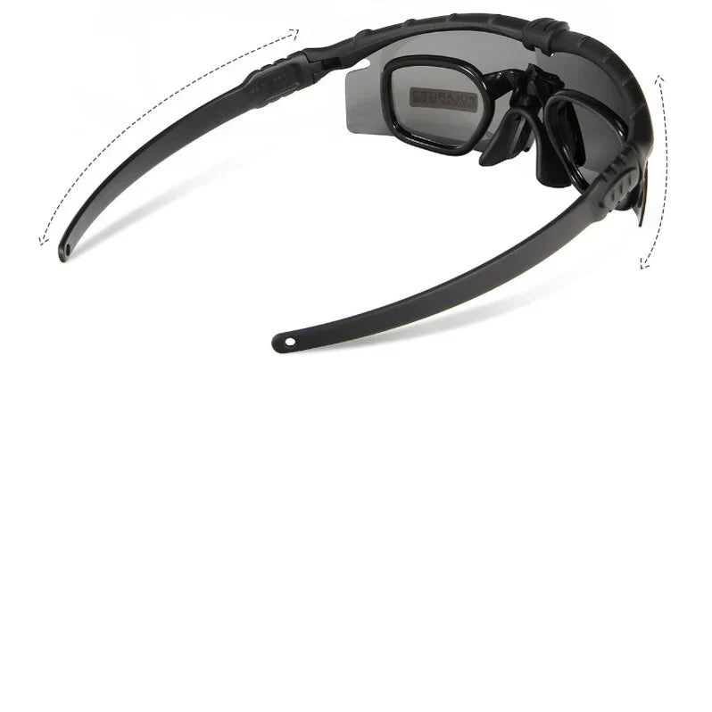 Tactical-Schutzbrille mit UV-Polarisationsgläsern