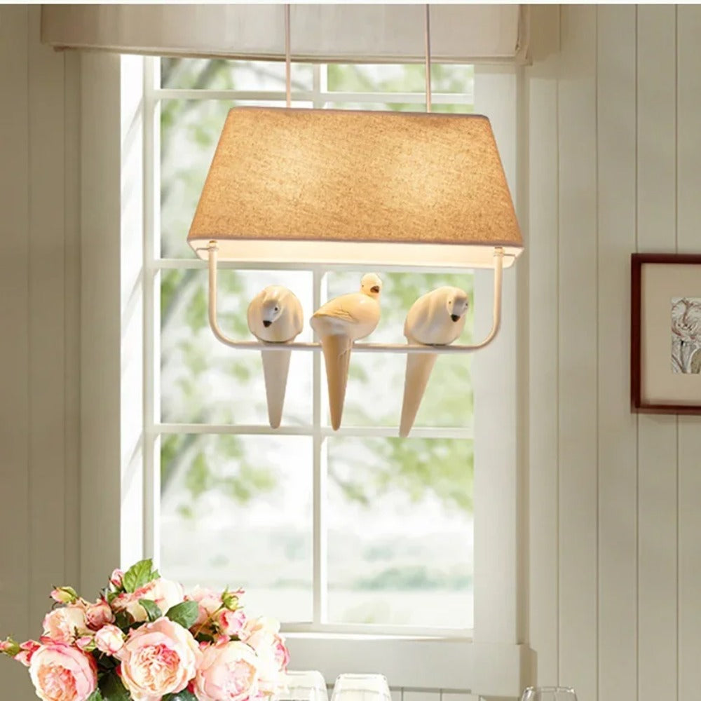 NestCeiling Lampe, skandinavischer Rattan Pendelleuchte, Wohnzimmer