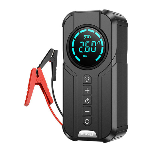 4-in-1 Auto-Starthilfe-Booster mit Kompressor & USB-Powerbank