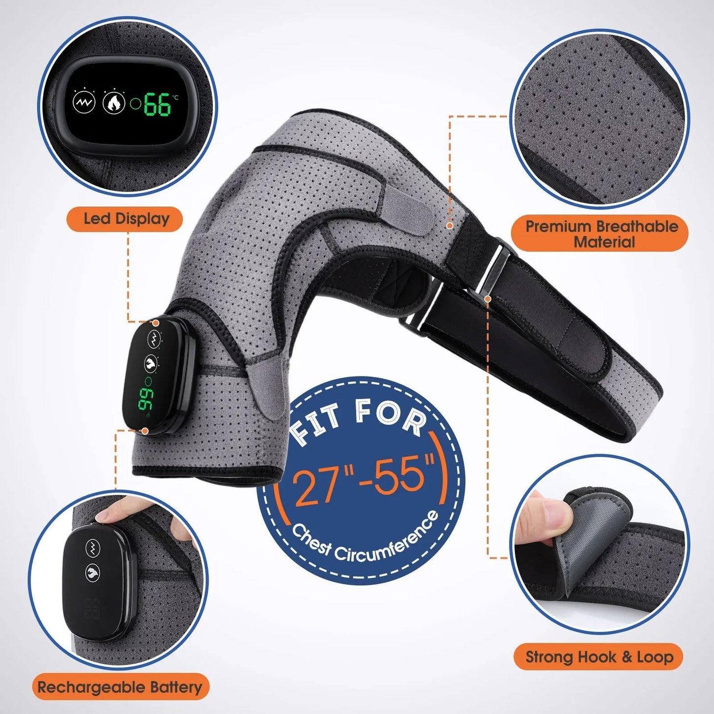 Rebolet | Schultermassagegerät mit Wärme- und Vibrationsmassage