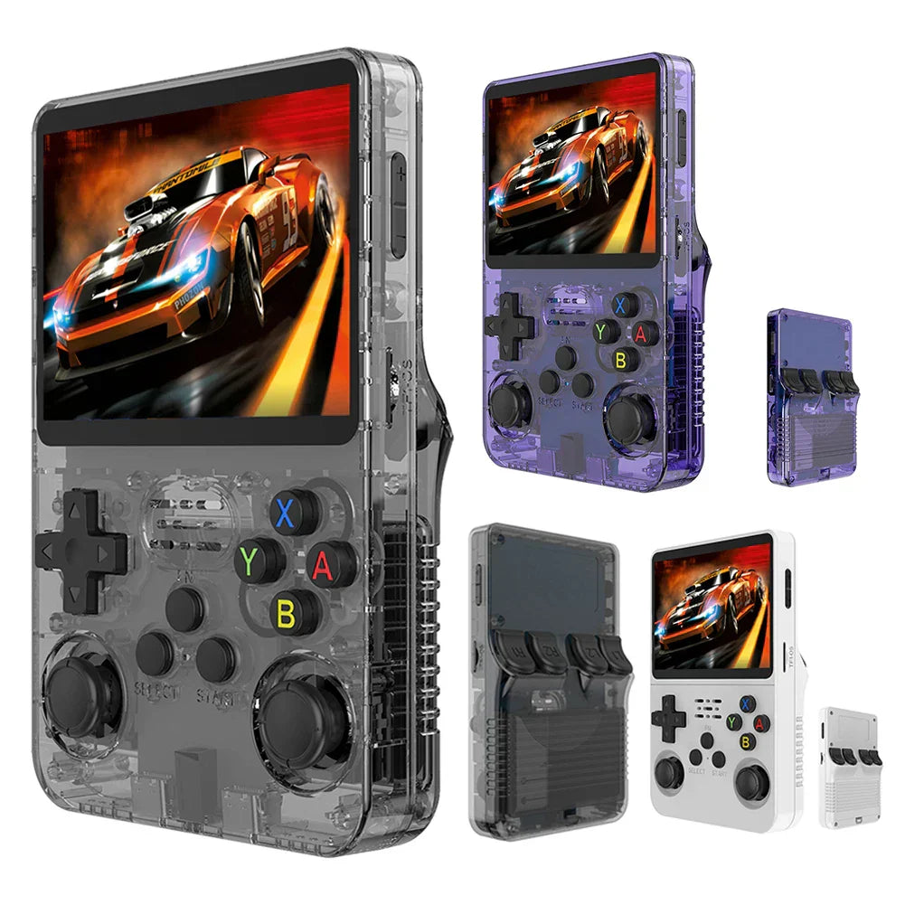 Rebolet | Pixora – Retro Handheld Spielkonsole 64GB, 3,5" IPS – für unterwegs