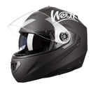 Westt Torque X - Klapphelm Integralhelm Motorrad Helm Doppelvisier - Schwarz – Roller – ECE Zertifiziert