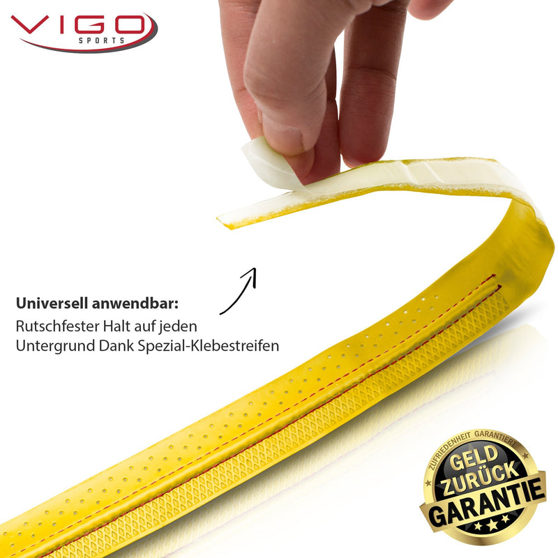 VIGO SPORTS selbstklebendes Griffband mit luftdurchlässiger Perforierung für idealen Grip bei schwitzenden Händen I Griffband Tennisschläger für einfache Montage I für Tennis, Badminton und Squash