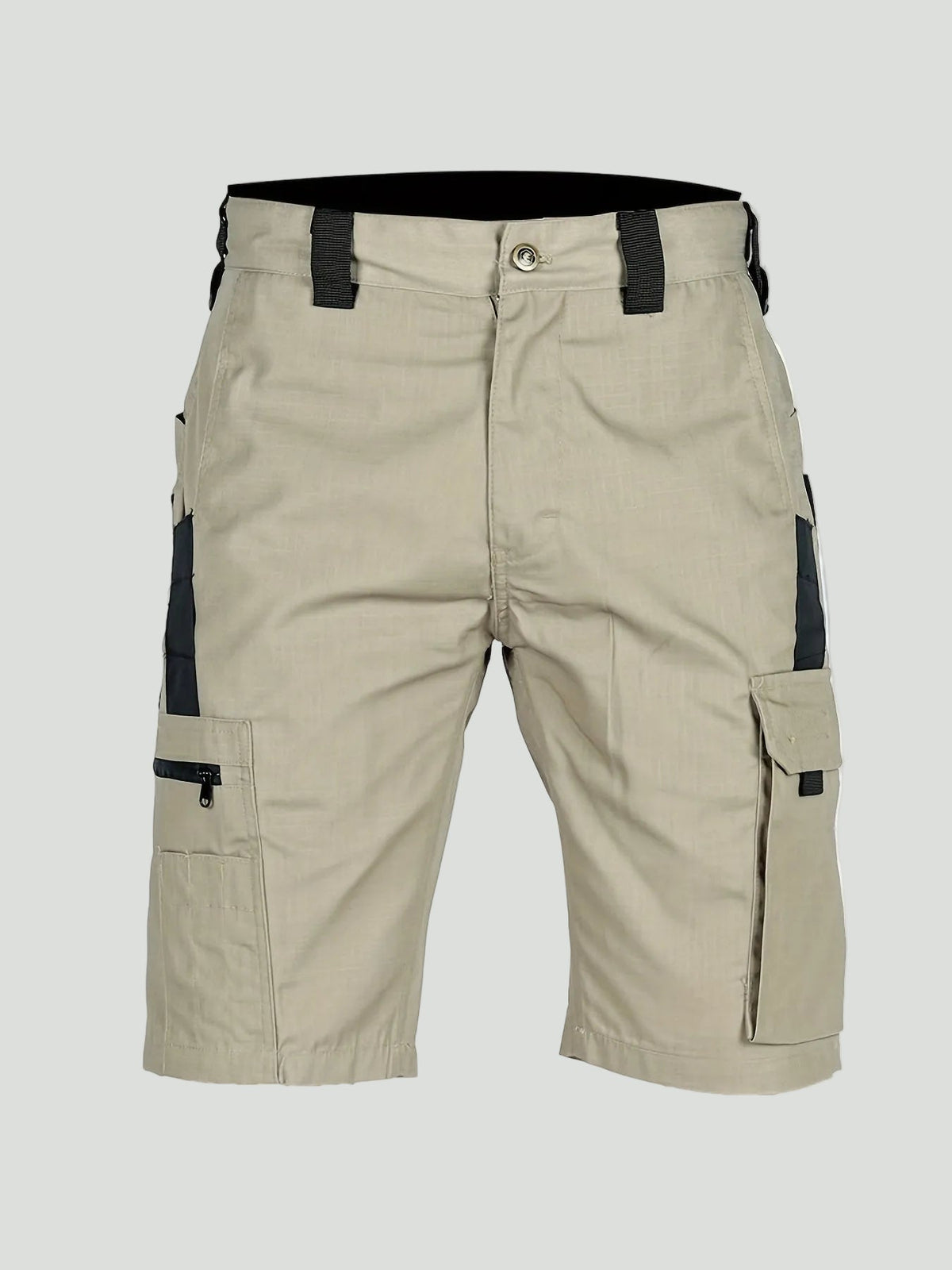 Herren Ripstop-Cargoshorts – Reißverschlusstasche, lang