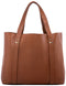 LEABAGS Rosario Handtasche aus echtem Büffel-Leder im Vintage Look - Cognac