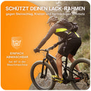 Wheeloo E Bike Akku Schutzhülle 30-38 cm Umfang I Schutz vor Kälte & Schmutz I Erhöht Laufzeit und Lebensdauer I universale Passform I Lackschutz für integrierte Ebike Rahmenakku