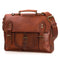 Nama Leather Lane 'Salvatore' Aktentasche Echtes Leder 13 Zoll Schultertasche Vintage Messenger Bag Umhängetasche Business Tasche Lehrertasche Laptoptasche Naturleder Braun