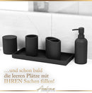 𝐀𝐜𝐨𝐥𝐲𝐧𝐞® Premium 5-teiliges Badezimmer Set aus [Hochwertigem Harz] als Bad Accessoires | Seifenspender oder Organizer | Zahnputzbecher | Zubehör