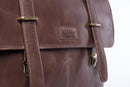 LEABAGS Leder Aktentasche Herren & Damen I Echtleder Laptoptasche bis 14 Zoll I Umhängetasche mit Schultergurt I Schultertasche I Messenger Bag I Arbeitstasche I Lehrertasche I Vintage Cognac