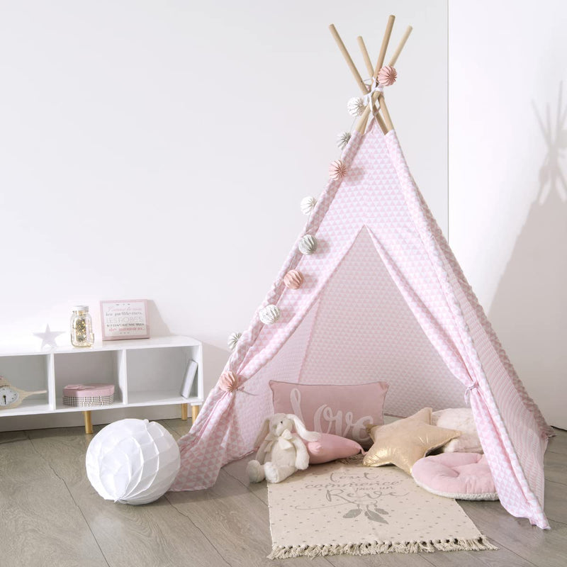 Tipi für Kinder rosa - Rosa - Atmosphera créateur d'intérieur