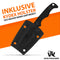 Wolfgangs CITO Neck Knife Messer - inklusive Kydex Scheide und Kugel Halskette zum umhängen - Mini Tactical Survival Outdoor Messer für verstecktes tragen (Cito - Schwarz)