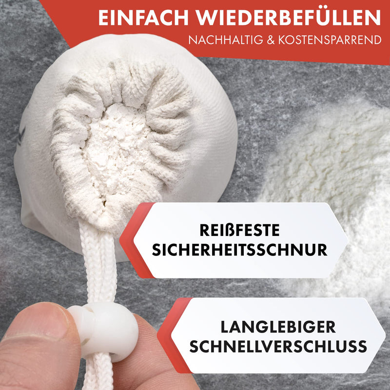 GNARCORE® wiederbefüllbarer Chalkball mit reißfestem Verschlusssystem I sparsam im Verbrauch durch speziellem Mesh Material I Verteilt den Chalk gleichmäßig und ohne Staubentwicklung