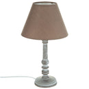 Taupe Holzlampe H36