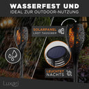 Luxari Gartenfackel Solar − 4x Realistisches Solar Fackeln für außen flackernd − Wasserdichte Solar Gartenleuchte − Automatische Solarlampen für außen Garten - Solar Gartenfackel Solarleuchten Garten