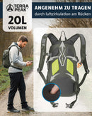 Terra Peak Wanderrucksack 20L Damen Herren Active 20 olivegrün klein - backpack wasserdicht - Rucksack zum Wandern, Camping und Outdoor - handgepäck mit laptop-fach - unisex daypack