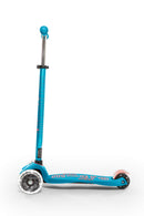 Micro Scooter maxi micro Deluxe LED aqua