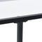 [en.casa] Konsolentisch Perstorp 100x30x73cm Flurtisch Sideboard Beistelltisch Tisch Stahlgestell Gehärtetes Glas Schwarz