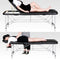 Yaheetech Mobile Massageliege 3 Zonen Massagebett Massagetisch 70cm Breit Höhenverstellbar Therapieliege Aluminium-Füßen mit Kopfstütze und Tragetasche bis 250kg belastbar